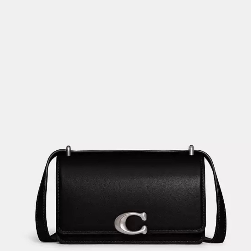 Coach Black Crossbody Bag with Silver Hardware